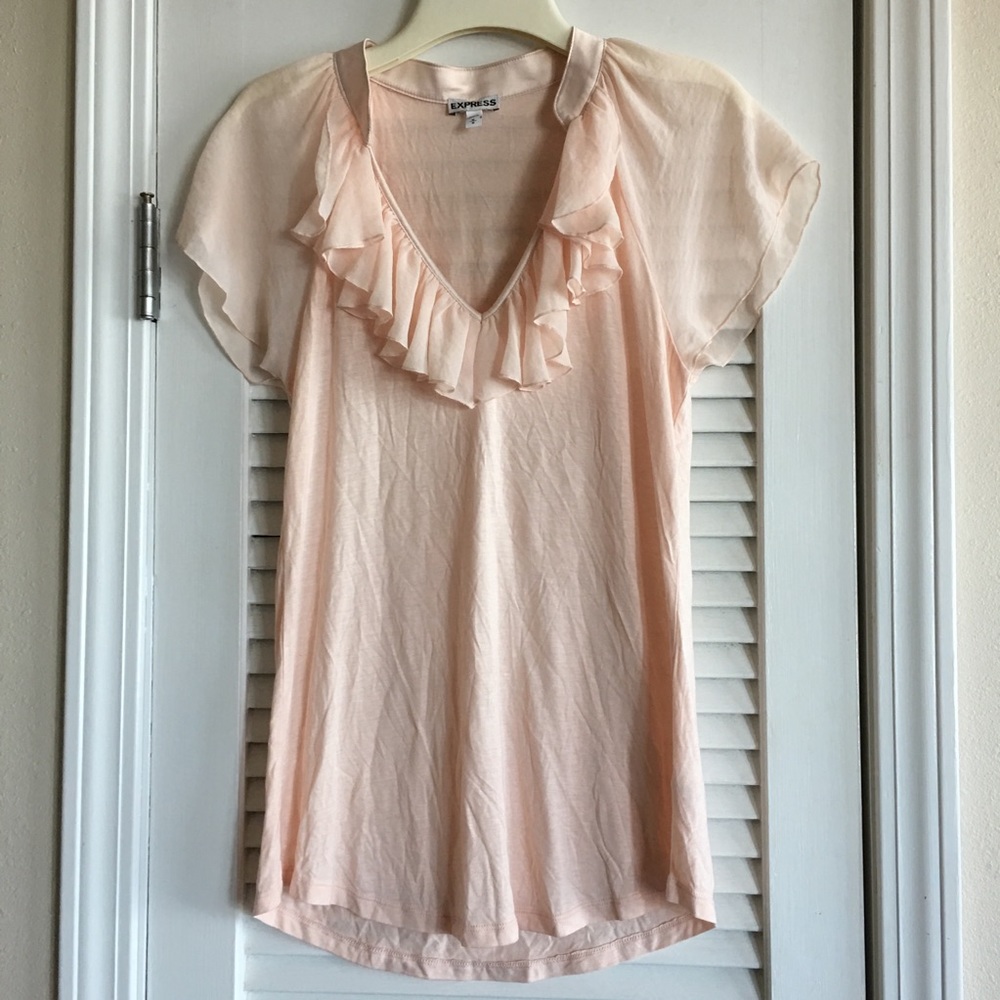 Express Women’s Peach Color Sleeveless Top SZ M